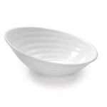 Taça redonda inclinada de melamina, 35,5 x 32 cm