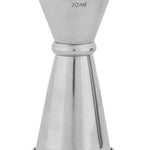 Jigger doseador de bar, cobre envelhecido