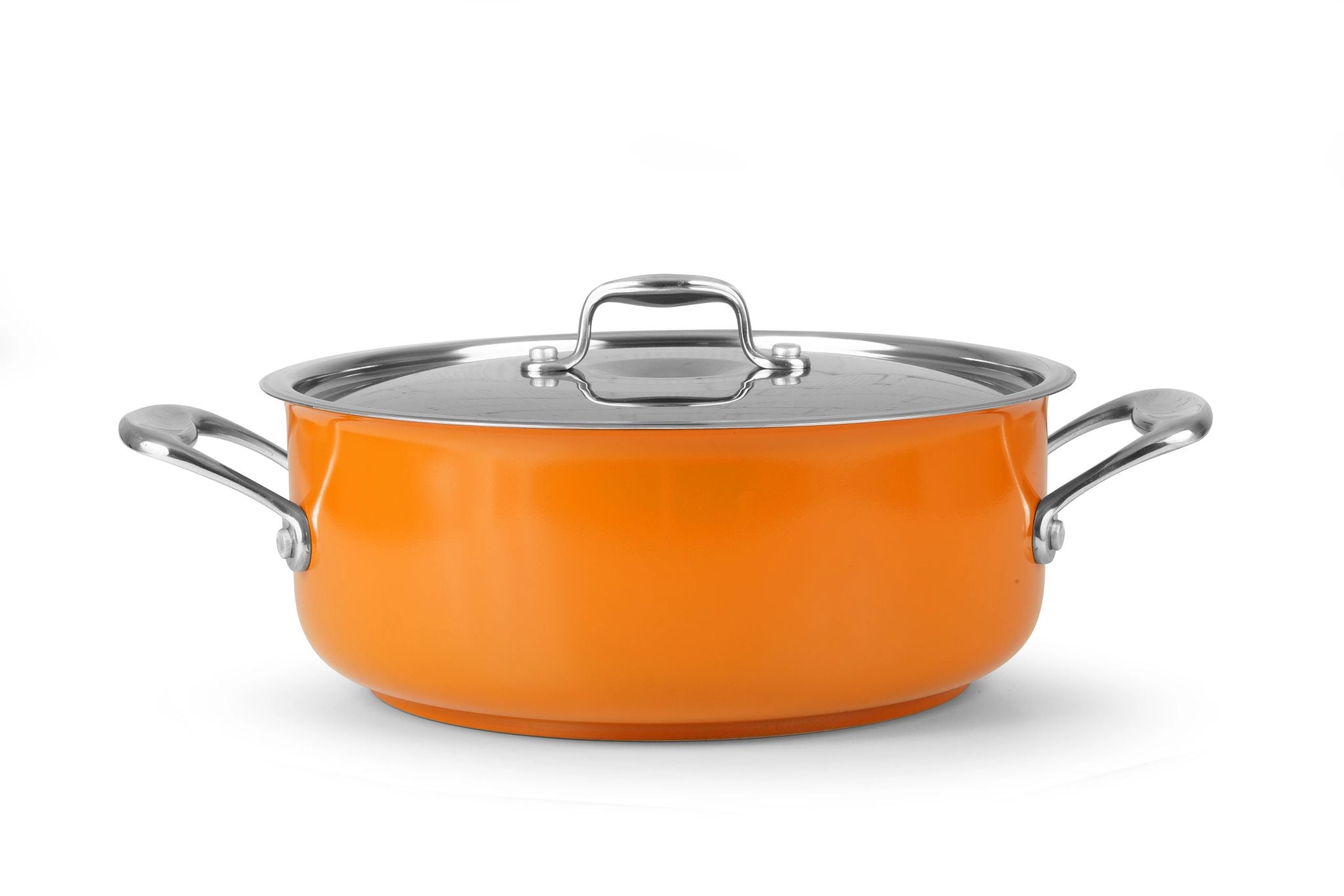 Caçarola Cool Line com tampa, 24 cm, laranja