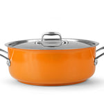 Caçarola Cool Line com tampa, 24 cm, laranja