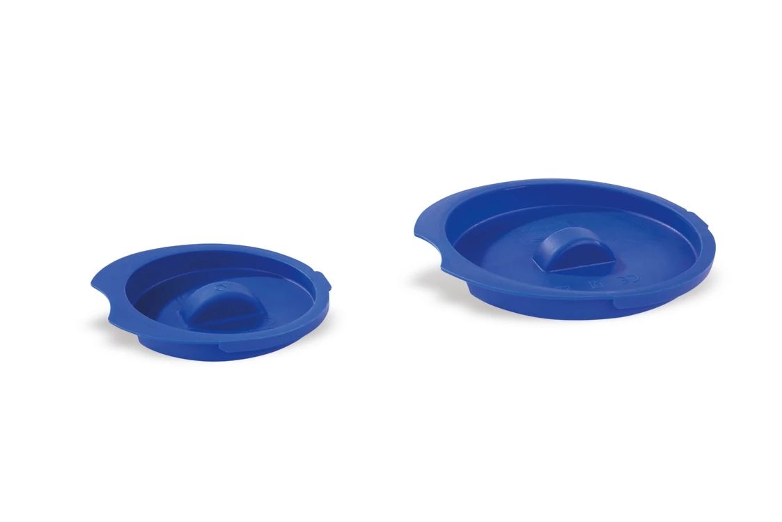 Tampa de polipropileno para jarro empilhável, azul, 2 l