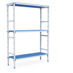 Prateleira modular de 3 níveis 5298 x 385 x 1750 mm