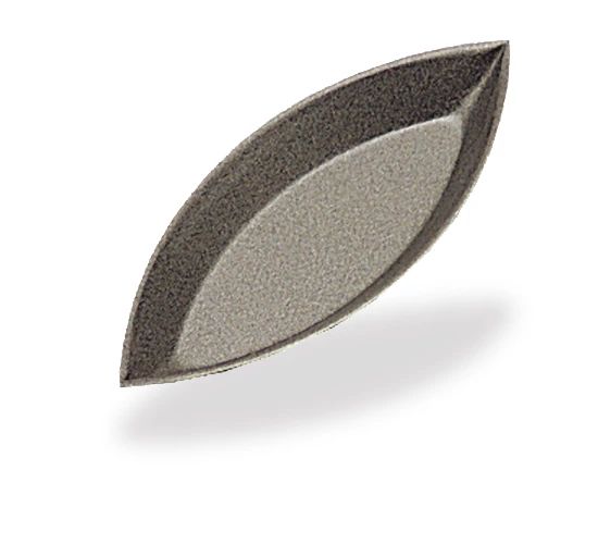 Molde liso em forma de barco, aço, 80 x 33 x 12 mm