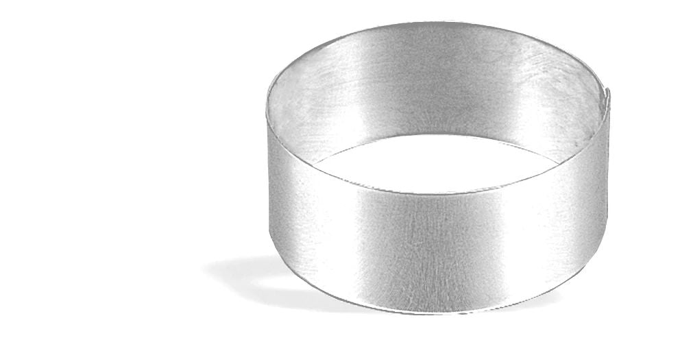 Aro redondo para bolo, aço inoxidável, Ø 60 mm
