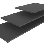 Prateleira para buffet Cubic, preta, 80 cm de largura