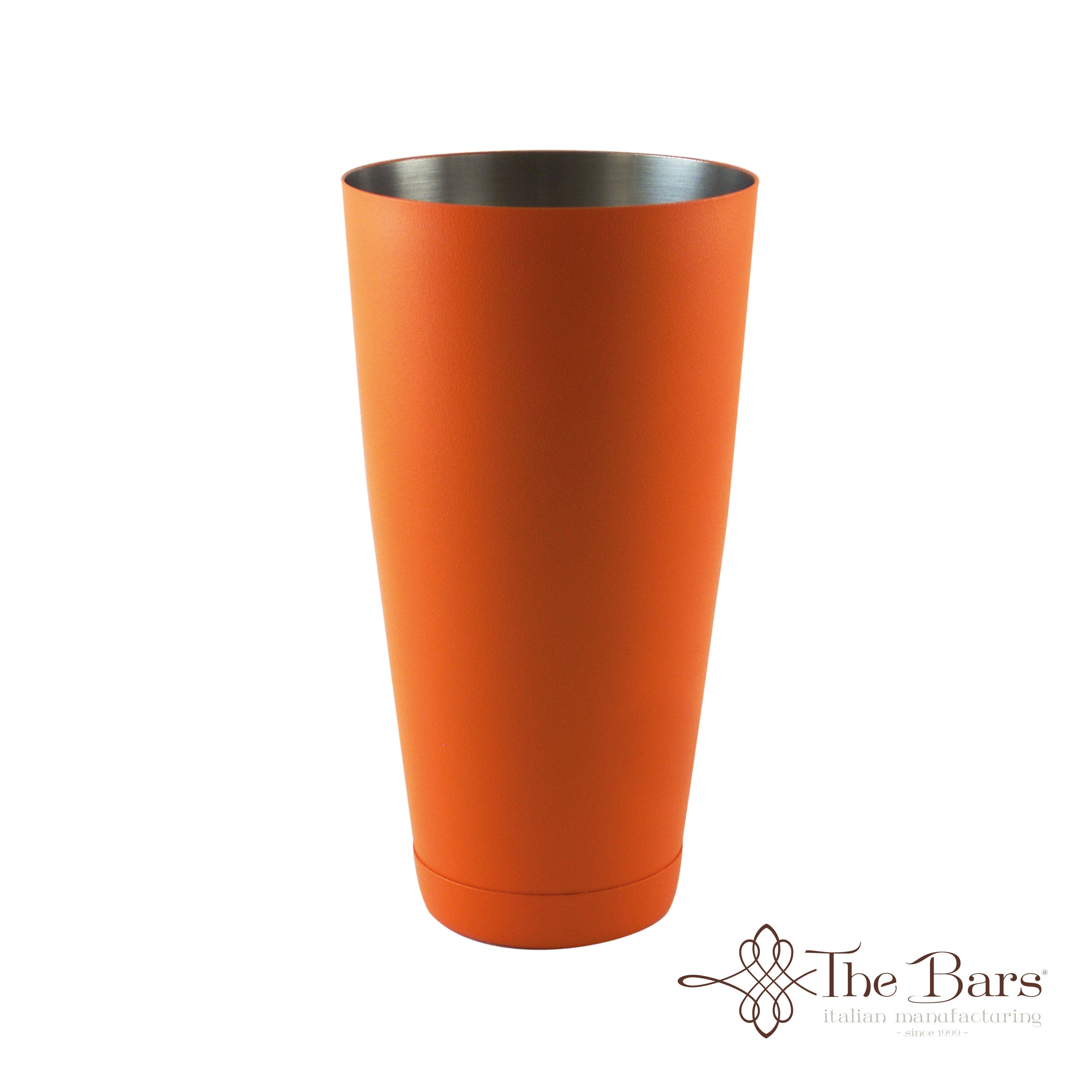 Shaker boston com base pesada laranja mate