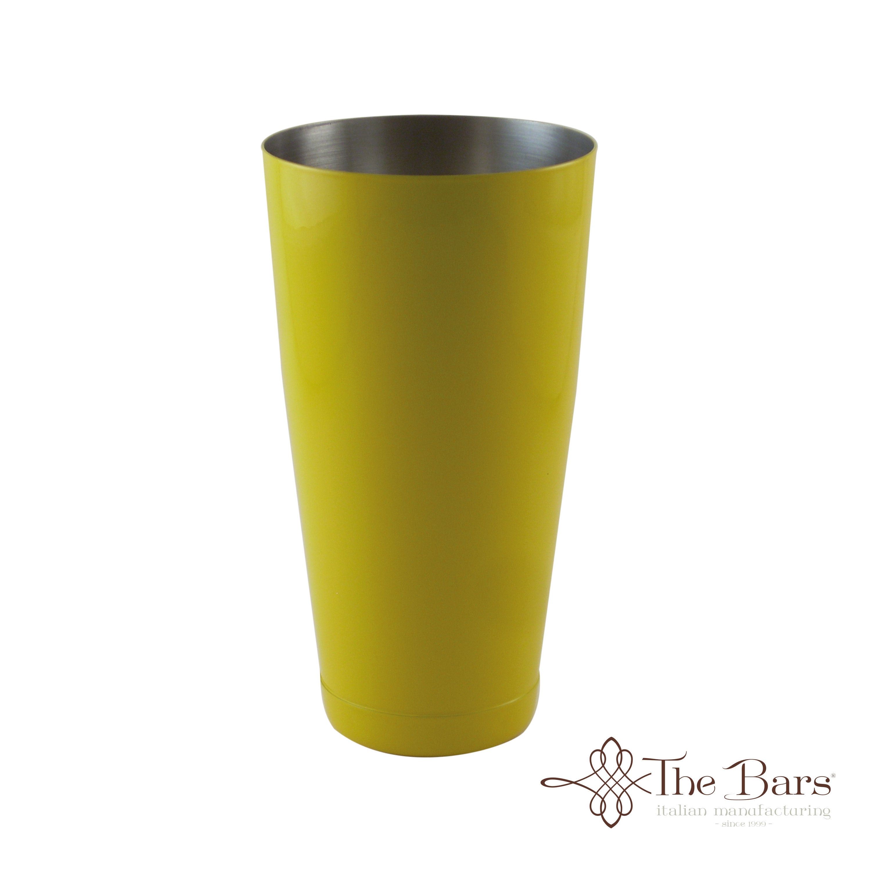 Shaker boston com base pesada amarelo mate