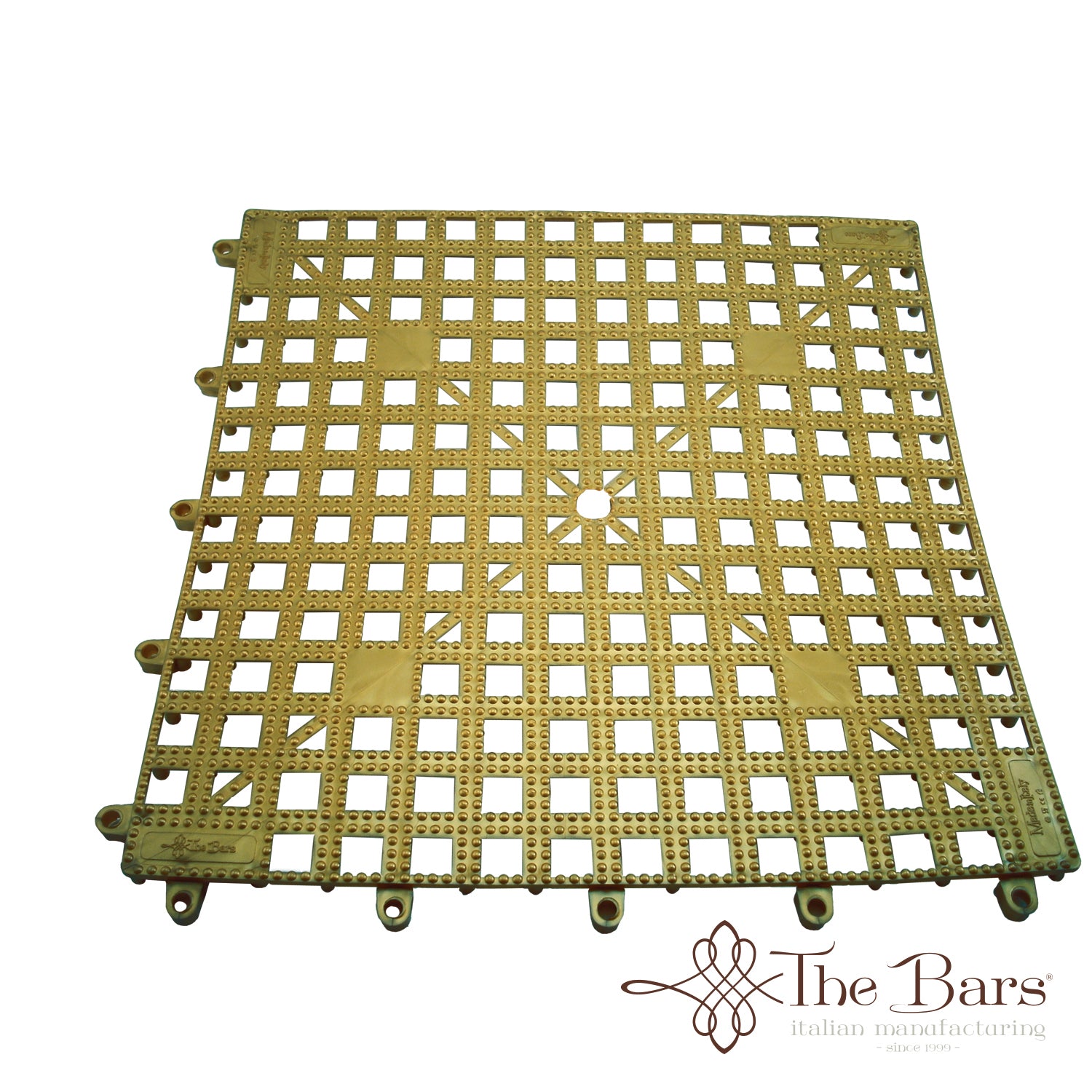 Tapete de bar encaixável dourado