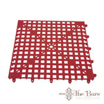 Tapete de bar encaixável vermelho